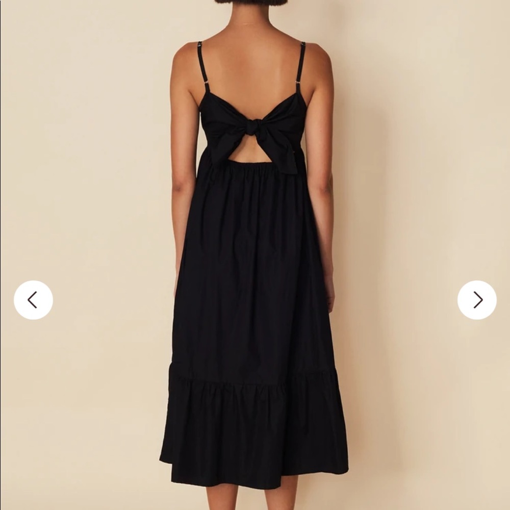 Faithful The Brand Candace Midi Dress Plain Black